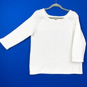 |•CHRISTOPHER & BANKS•| Pretty White Sweater